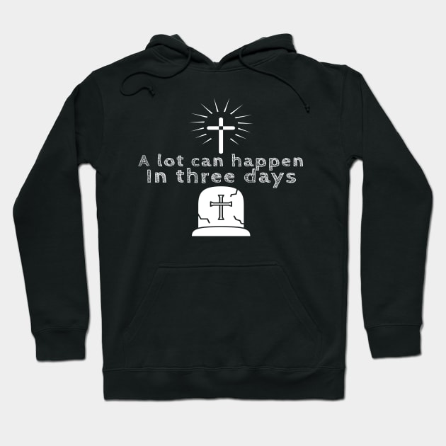 He Is Risen Cool Inspirational Easter Christian Hoodie by Happy - Design